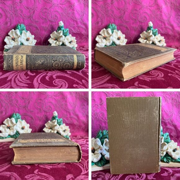 Ca 1890 The Iliad of Homer by Alexander Pope, Antique Book, Belford, Clarke & Co - Picture 2 of 10